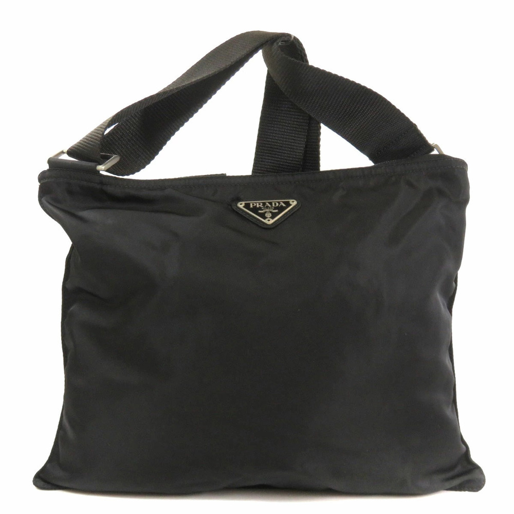Prada bag Shoulder Black plate Crossbody logo - Picture 11 of 11